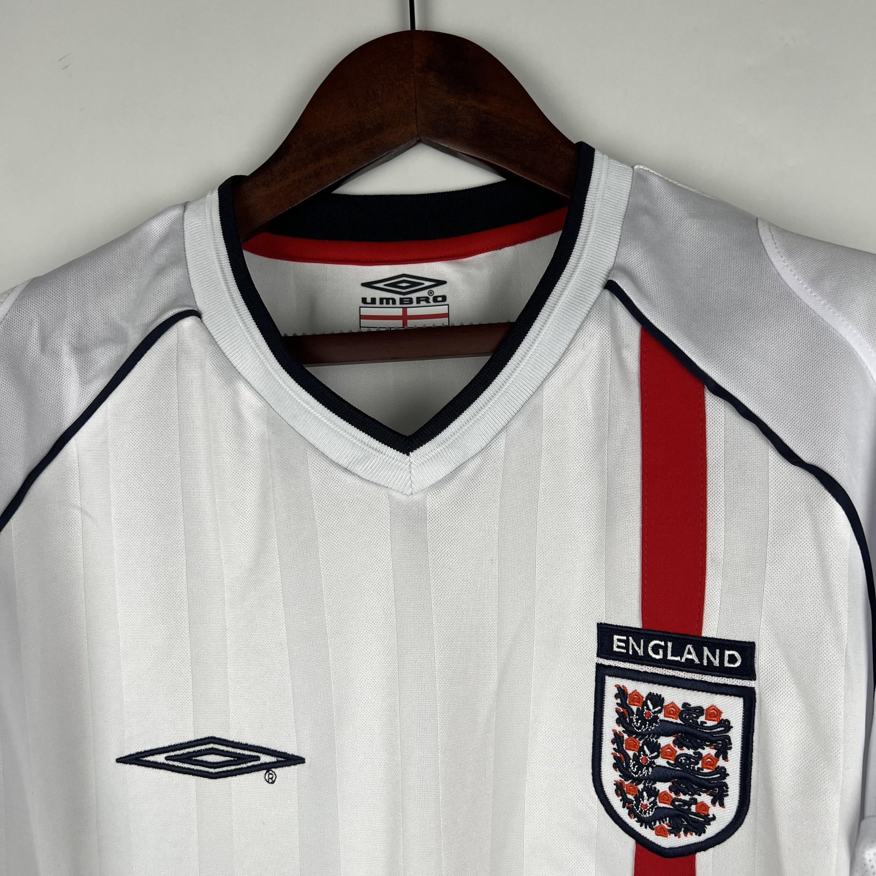 England Retro Home Jersey 2002 - Long Sleeve