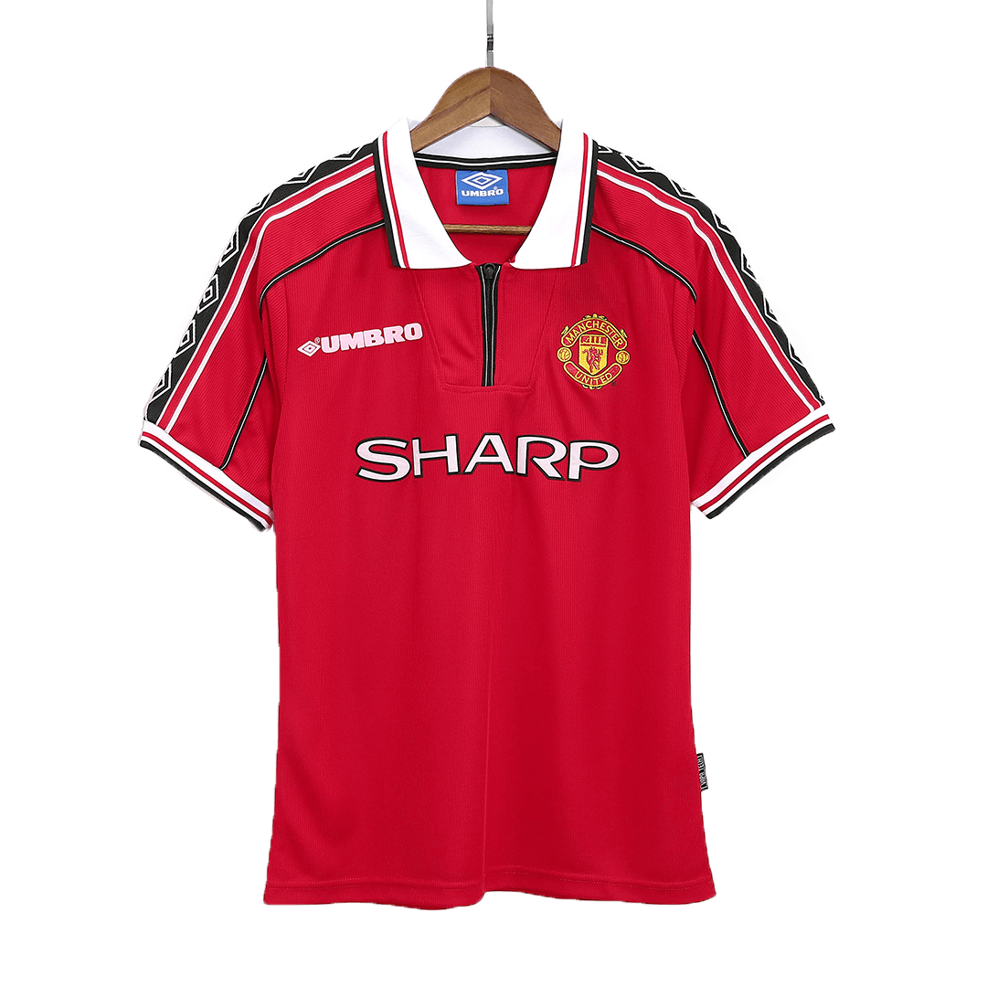 BECKHAM #7 Manchester United Retro Jersey Home 1999/00