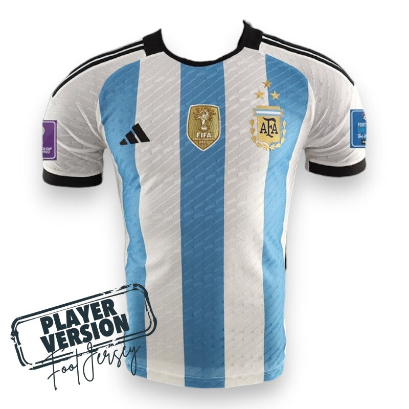 Argentina Copa del Mundo Camiseta 2022 - Versión Jugador