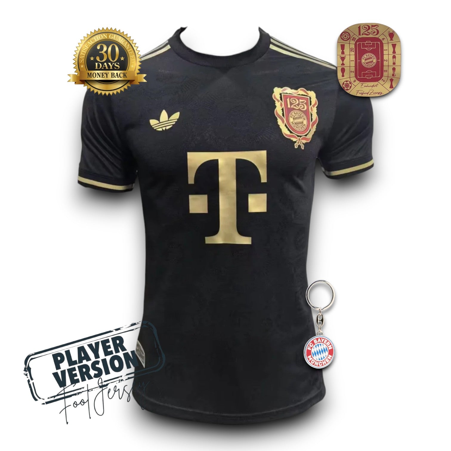 Bayern Munich Player Jersey 125th Anniversary Black