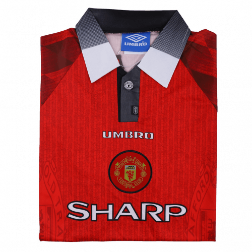 SCHOLES #18 Manchester United Retro Jersey Home 1996/97