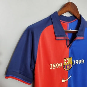 Barcelona 100 Years Retro Shirt 1999 Blue and Claret - Nike