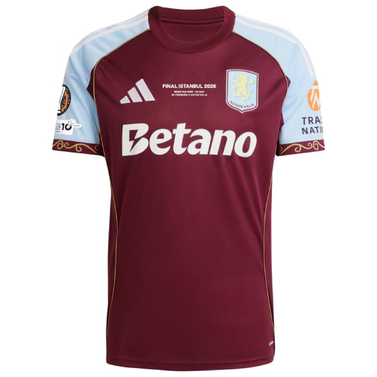 Aston Villa 2025/26 Europa League Final Winners Jersey