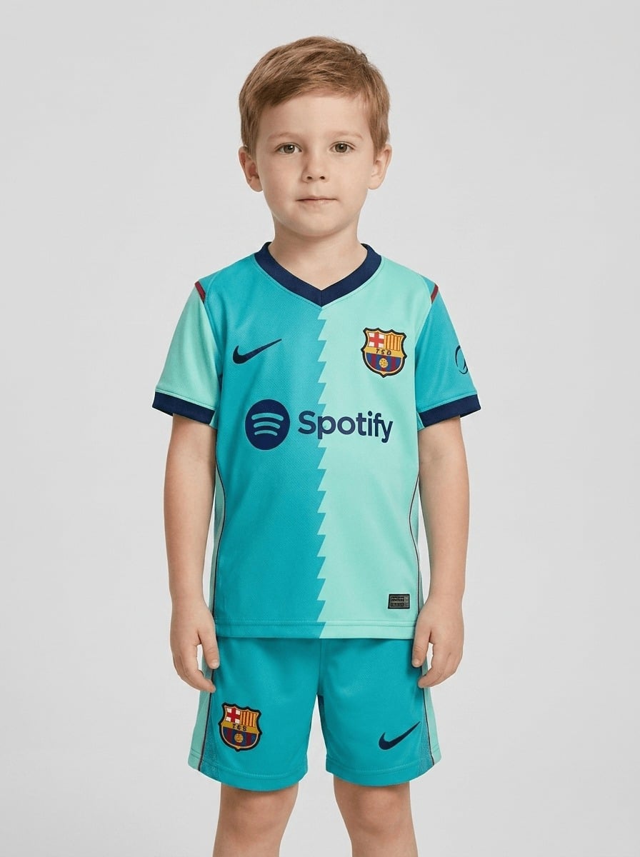 Barcelona 2026/27 Third Jersey Kit Kids