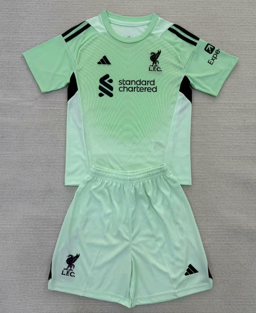 Kids Liverpool Goalkeeper Kit 2025/26