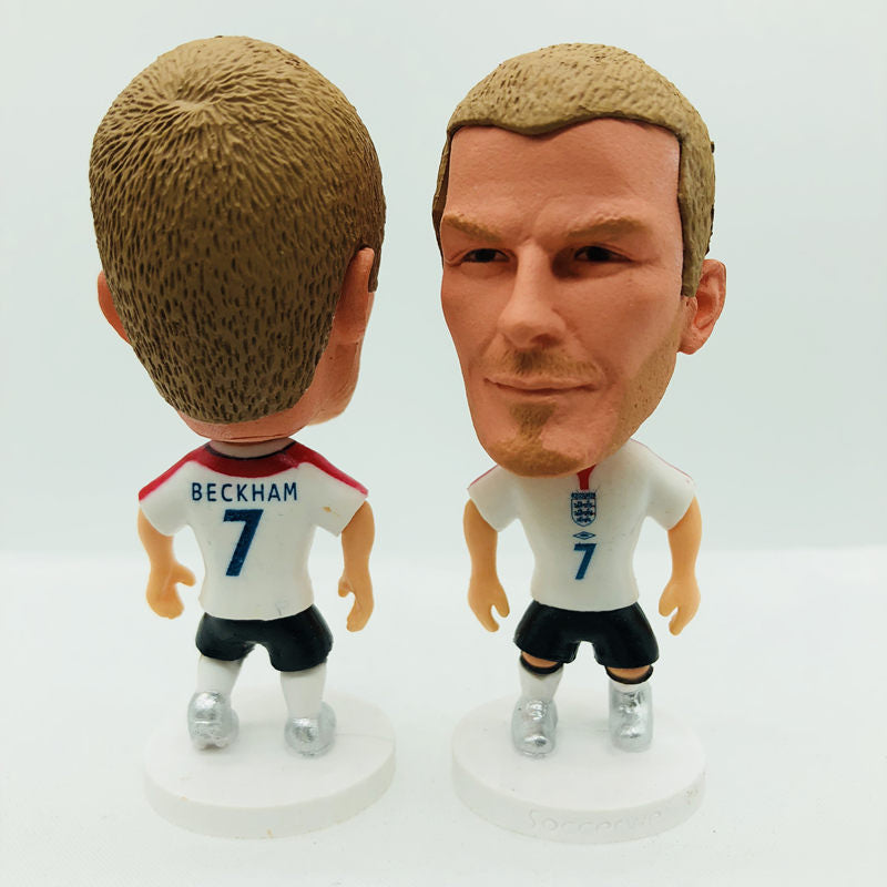 England #7 David Beckham Doll 2002 Word Cup Season