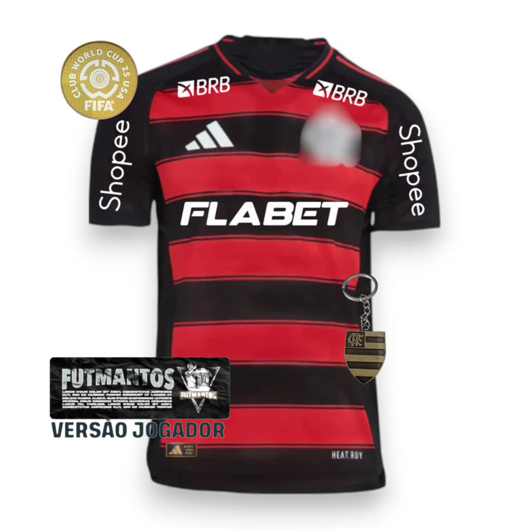 Jersey Flamengo CRF I 25/26 Player com Patrocínios - Super Mundial