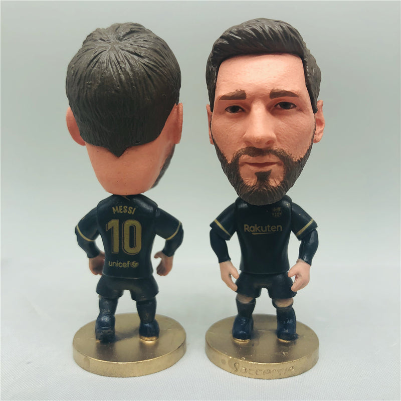 Barcelona #10 Lionel Messi Doll 2020 Season Black Kit