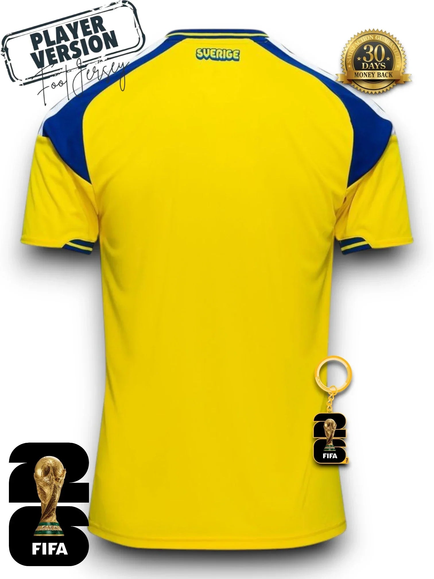 Sweden World Cup 2026 Jersey - Player Version