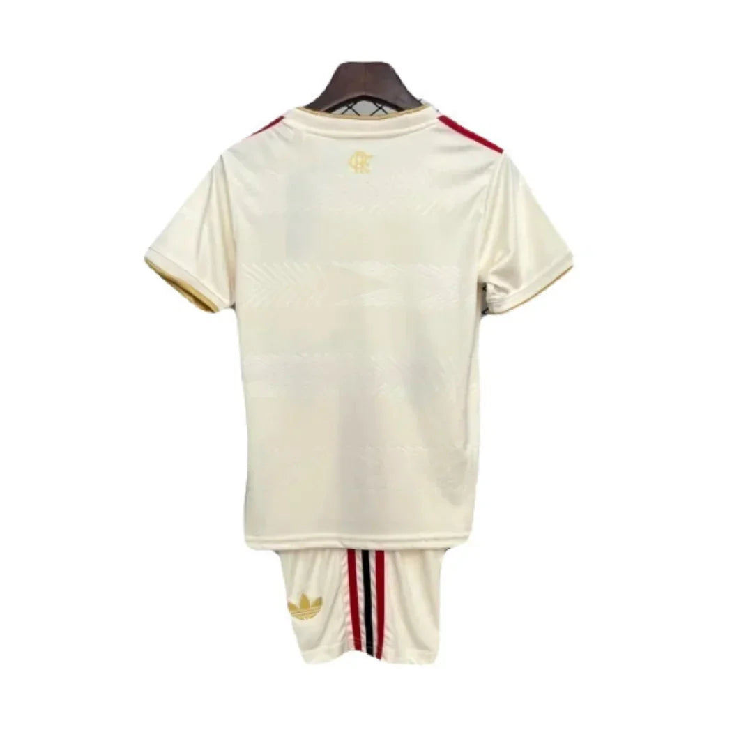 kit Kids Flamengo CRF III 25/26 - Beige