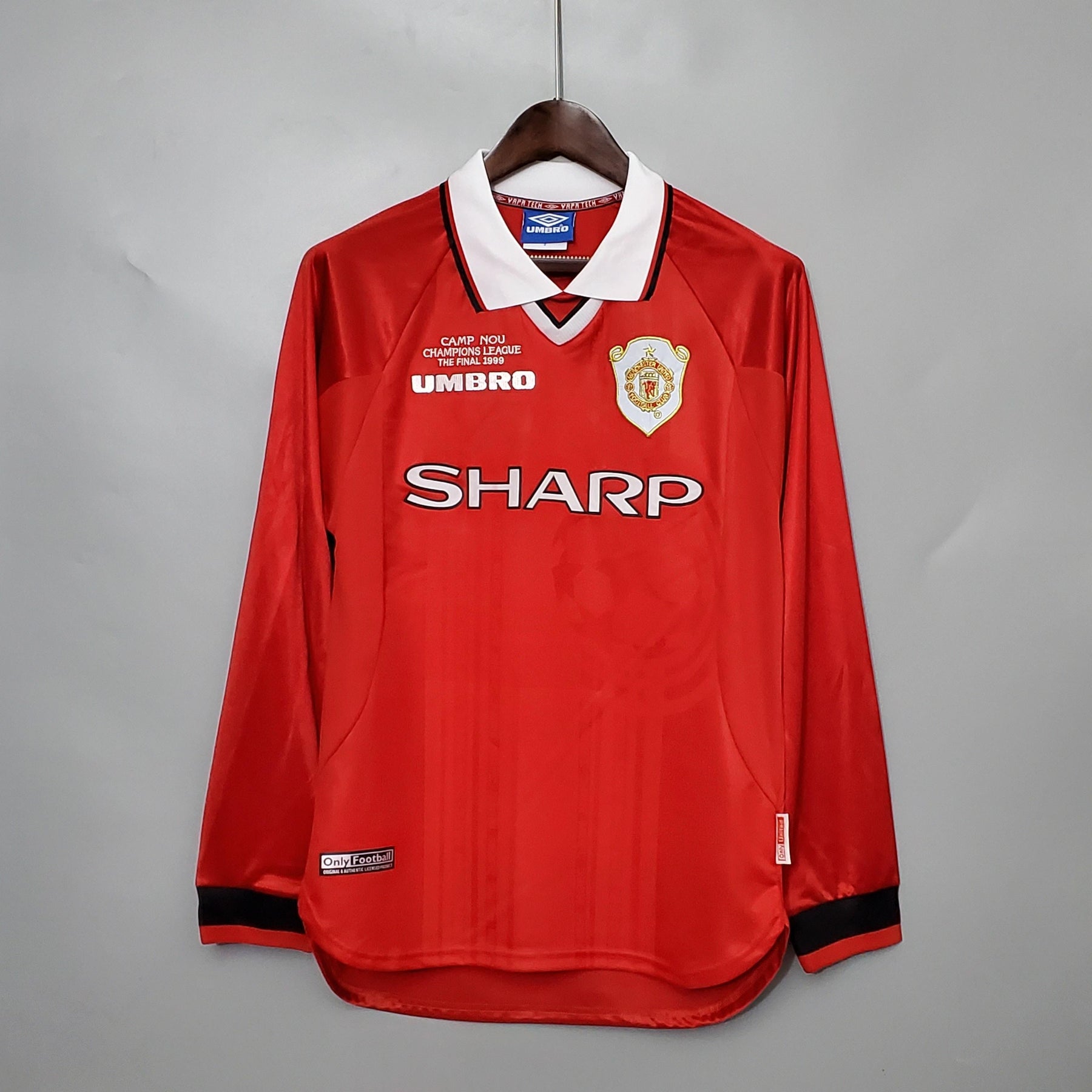 Manchester United Retro Jersey home 1999/00 -  Long Sleeve