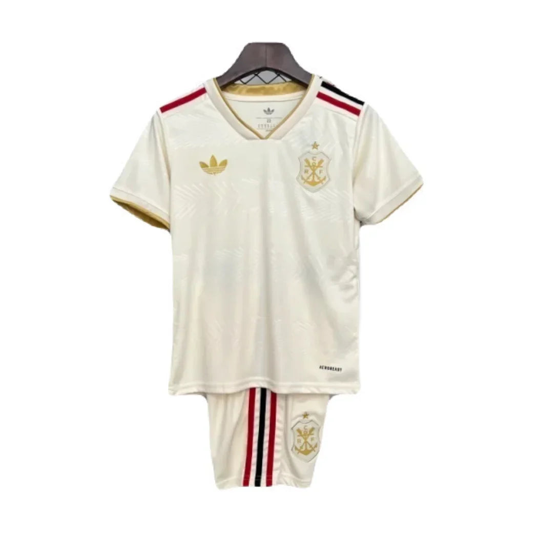 kit Kids Flamengo CRF III 25/26 - Beige