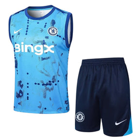 Chelsea Kit Training IV Jersey + Shorts - No Sleeve