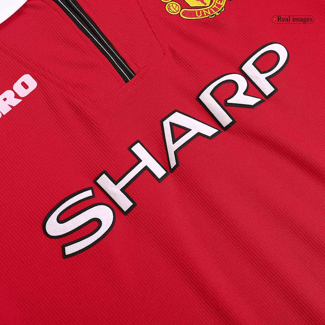 BECKHAM #7 Manchester United Retro Jersey Home 1999/00