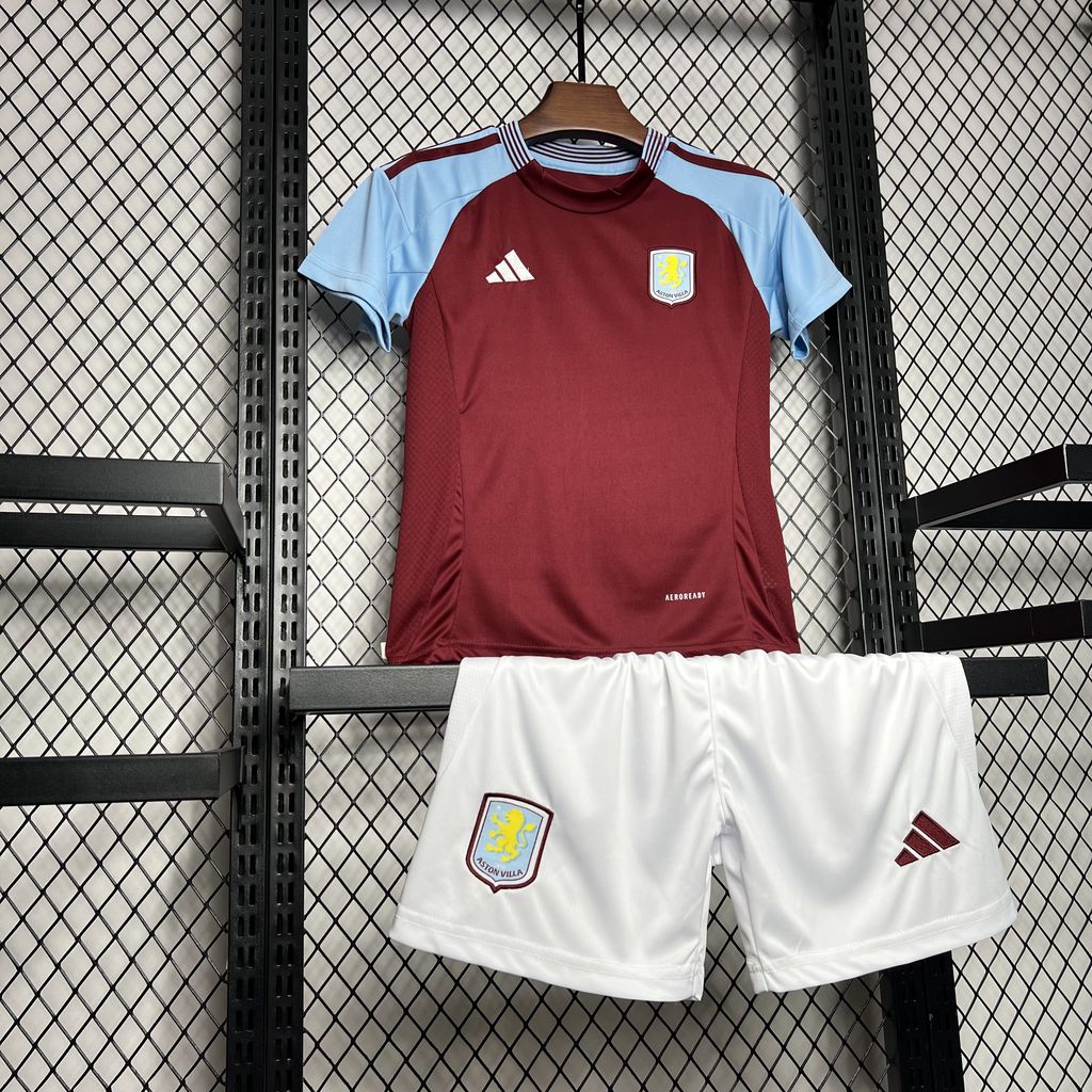 Kids Aston Villa Home Kit 2024/2025