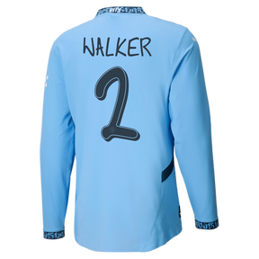 #2 Walker Manchester City Home Jersey 2024/2025 Long Sleeve