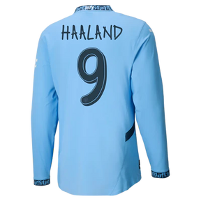 #9 Haaland Manchester City Home Jersey 2024/2025 Long Sleeve