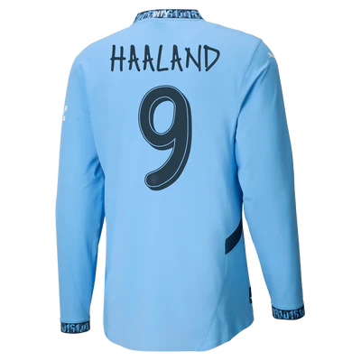 #9 Haaland Manchester City Home Jersey 2024/2025 Long Sleeve