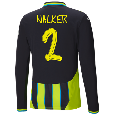 #2 Walker Manchester City Away Jersey 2024/2025 Long Sleeve