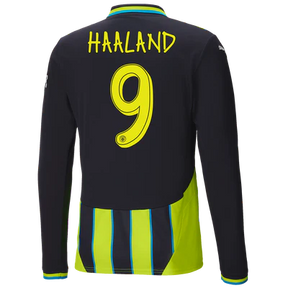 #9 Haaland Manchester City Away Jersey 2024/2025 Long Sleeve