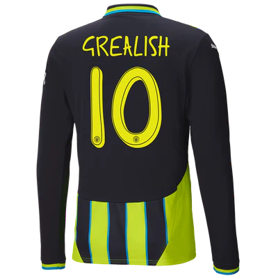 #10 Grealish Manchester City Away Jersey 24/25 Long Sleeve