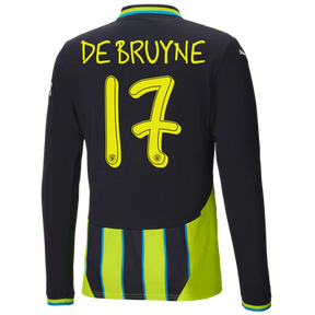 #17 De Bruyne City Away Jersey 2024/2025 Long Sleeve