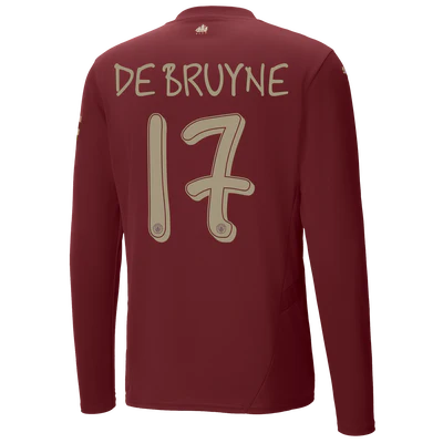 #17 De Bruyne Manchester City Third Jersey 24/25 Long Sleeve