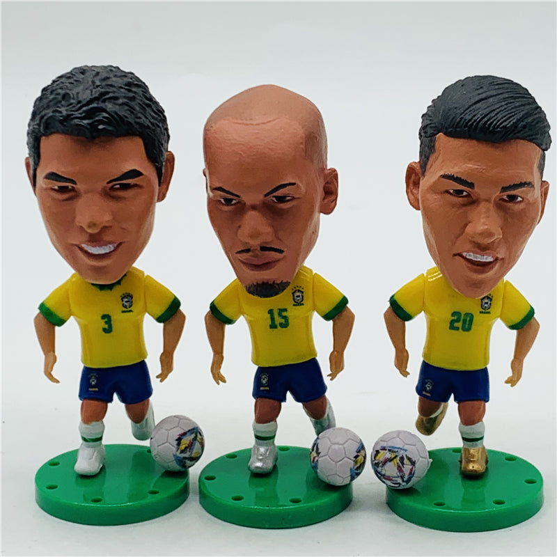 Brazil #3 Thiago Silva Doll Word Cup Season