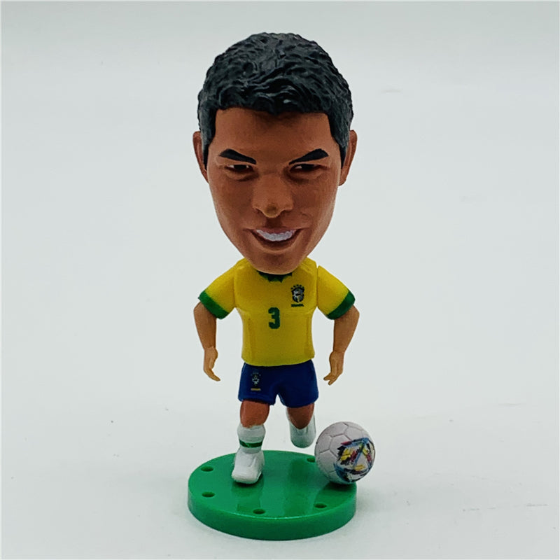 Brazil #3 Thiago Silva Doll Word Cup Season