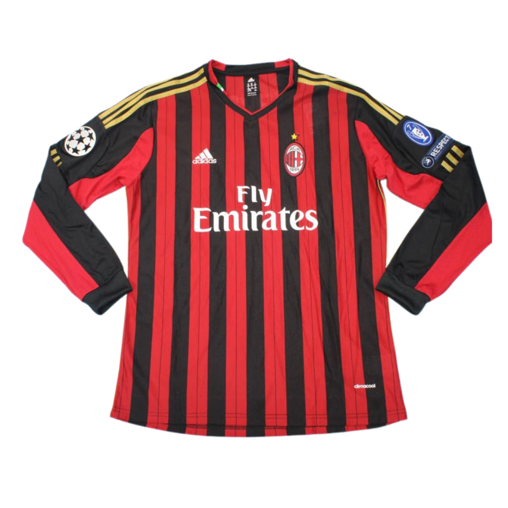 AC Milan Home 2013 - Long Sleeve Retro Jersey