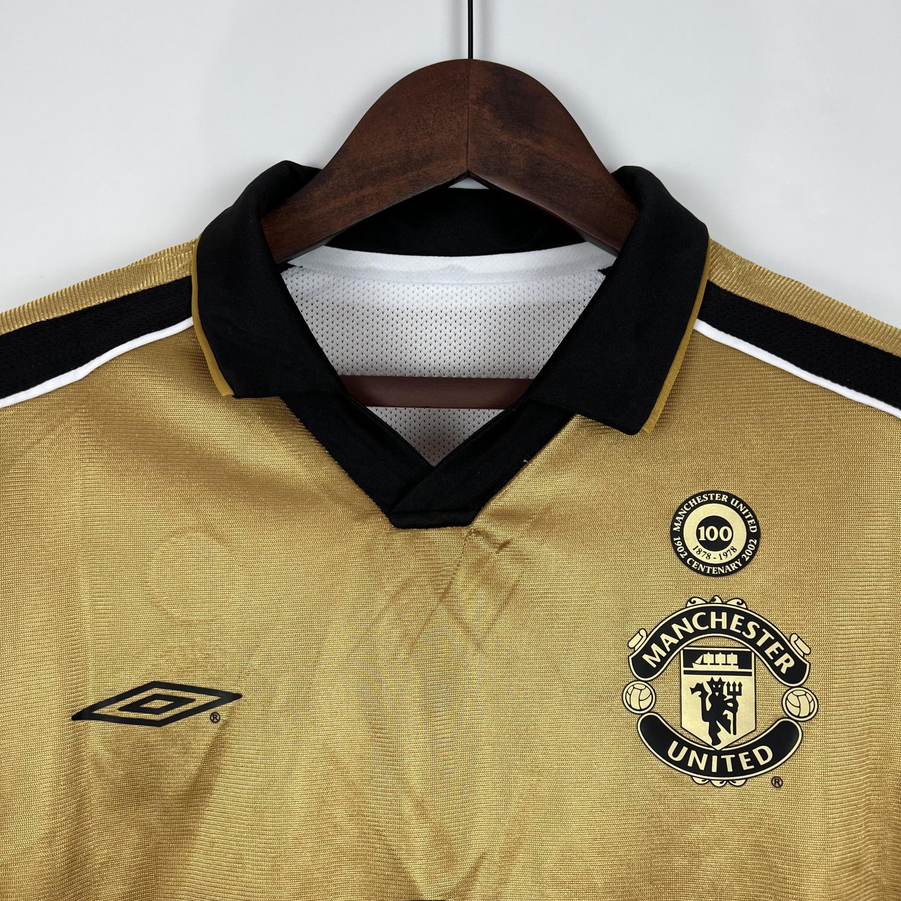 100th Anniversary Manchester United Retro Jersey home 2001/02 - Long Sleeve