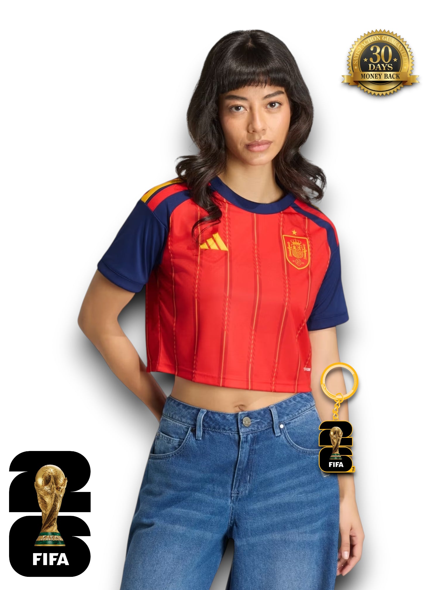 Spain World Cup 2026 Cropped - Women's