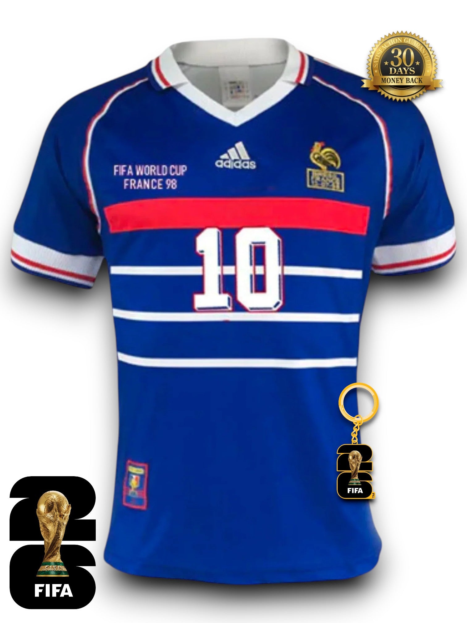 France 1998 I Home Jersey - Retro Version