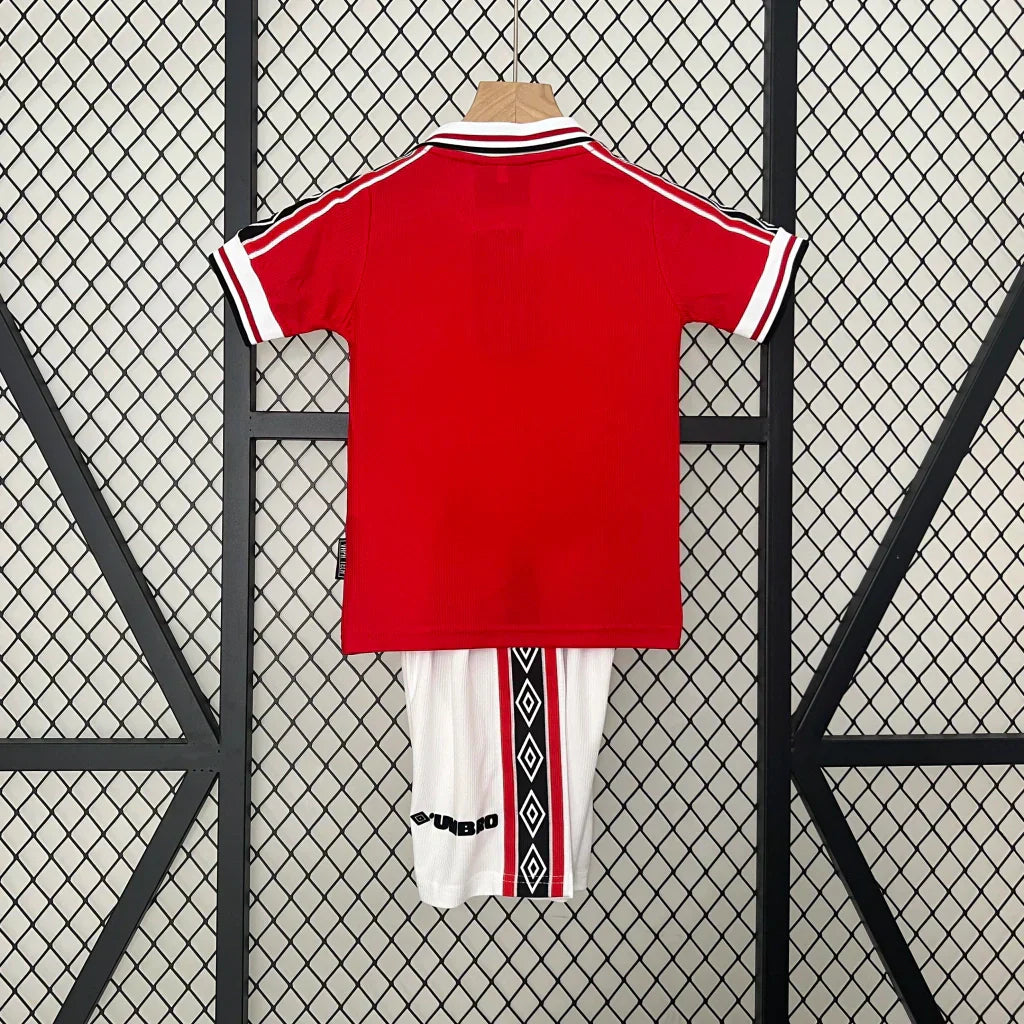 Kids Manchester United Home Kit 1999/2000 - Retrﾃｴ