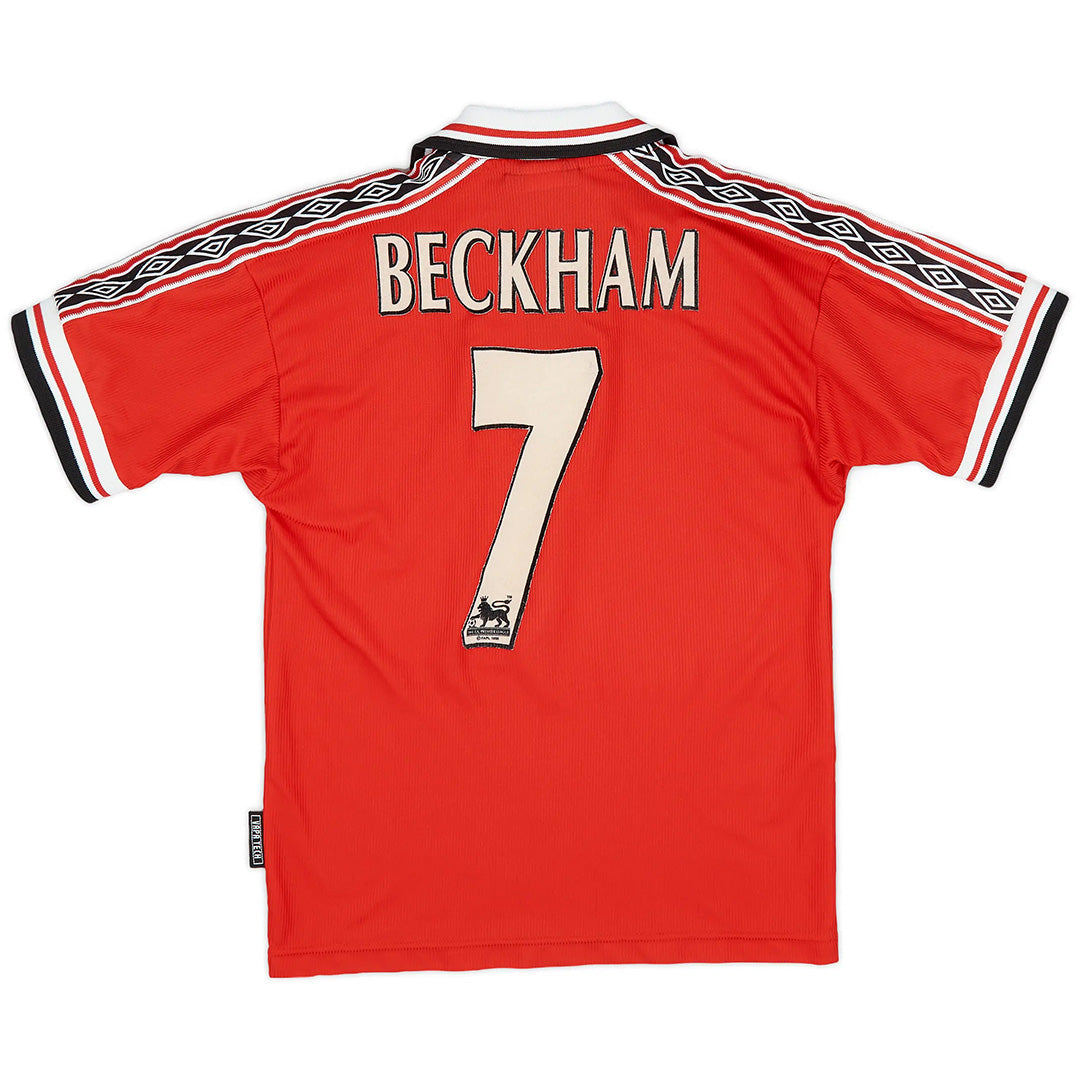 BECKHAM #7 Manchester United Retro Jersey Home 1999/00