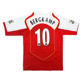 BERGKAMP #10 Arsenal Retro Jersey Home 2004/05