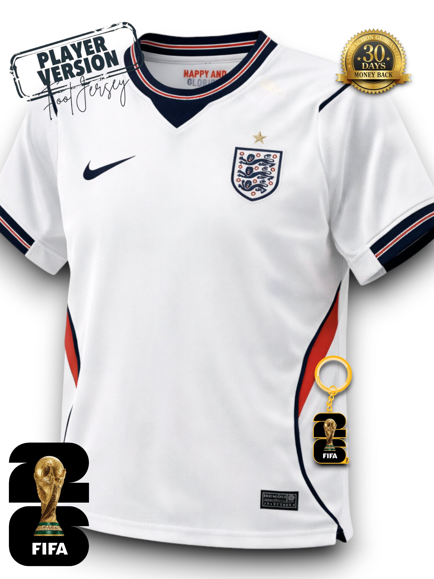 England World Cup 2026 Jersey - Player Version
