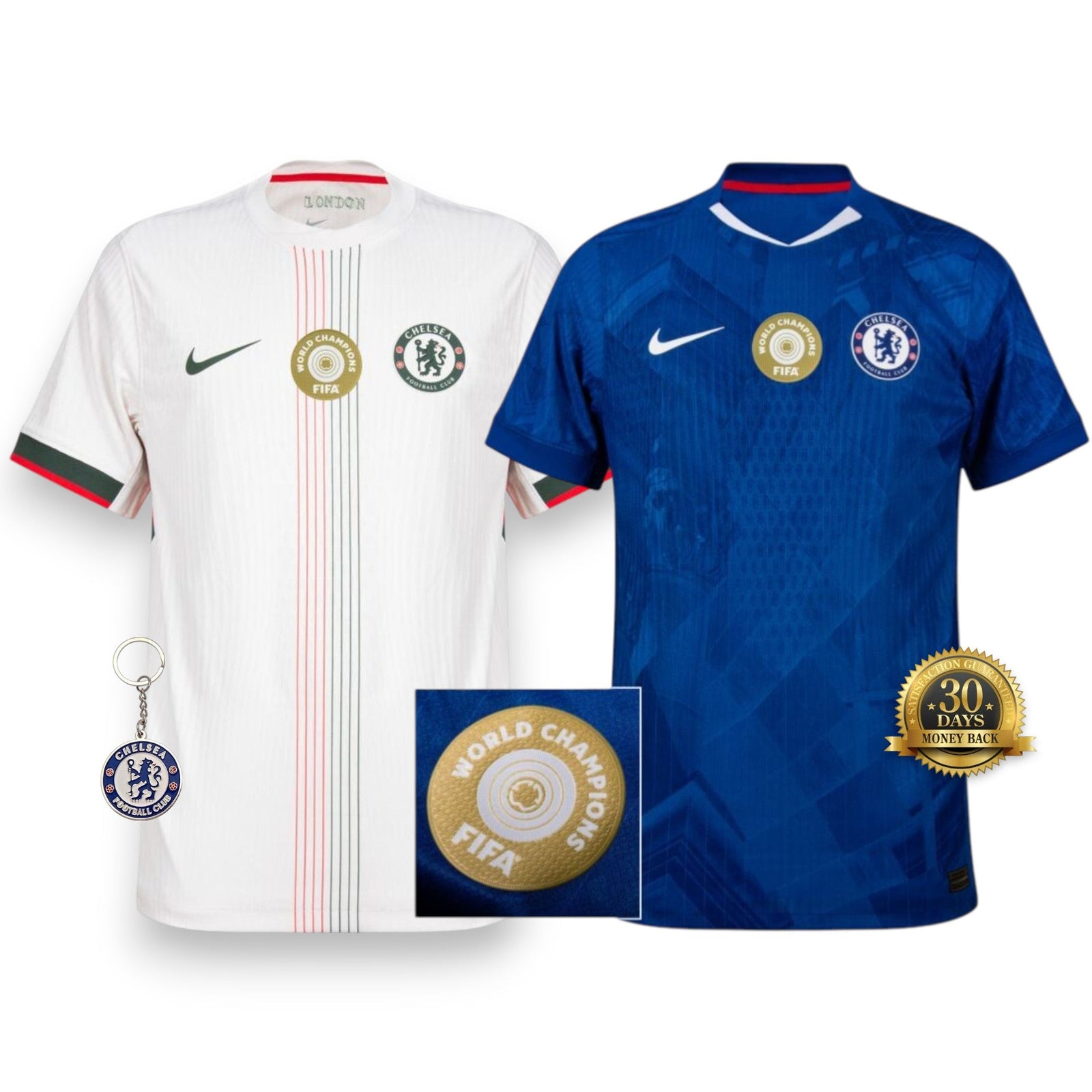 Combo Chelsea Home + Away Jerseys 25/26 - World Champion Patch