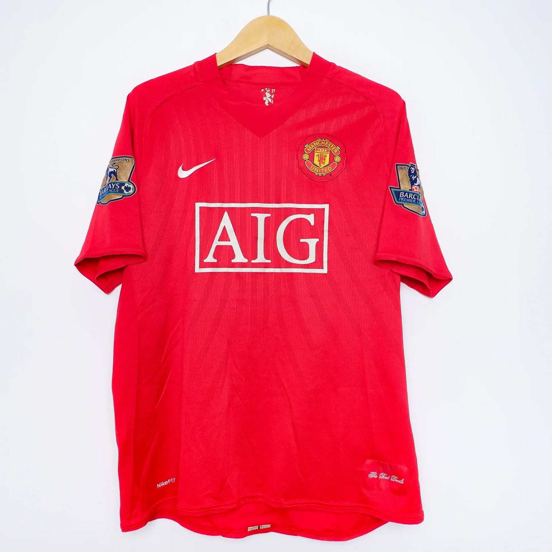 RONALDO #7 Manchester United Retro Jersey Home 2007/08