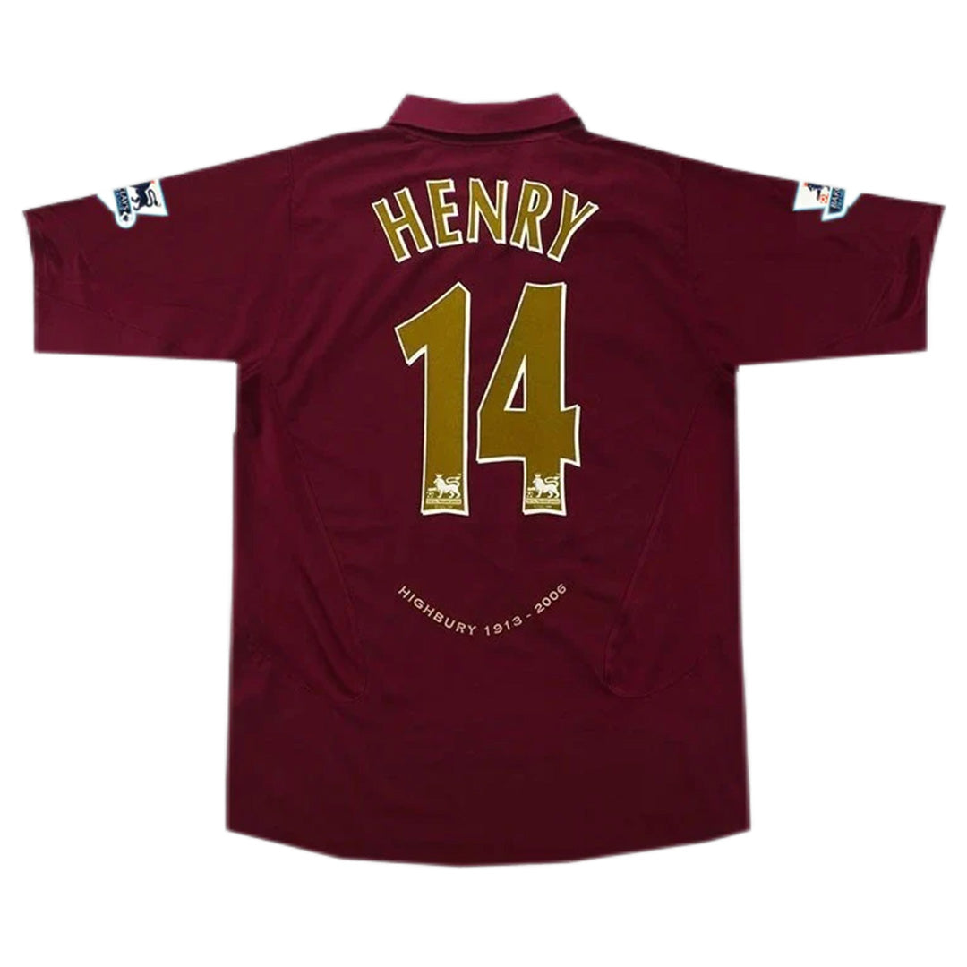 HENRY #14 Arsenal Retro Jersey Home 2005/06