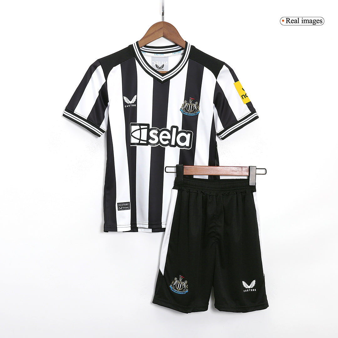 Kids Newcastle United Home Kit 2023/2024 - Black and White