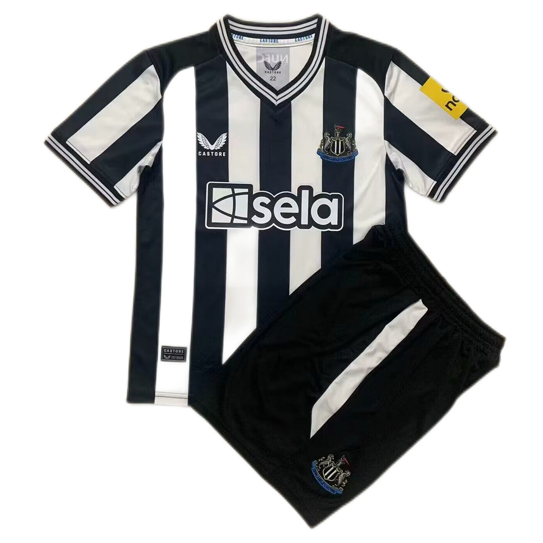 Kids Newcastle United Home Kit 2023/2024 - Black and White