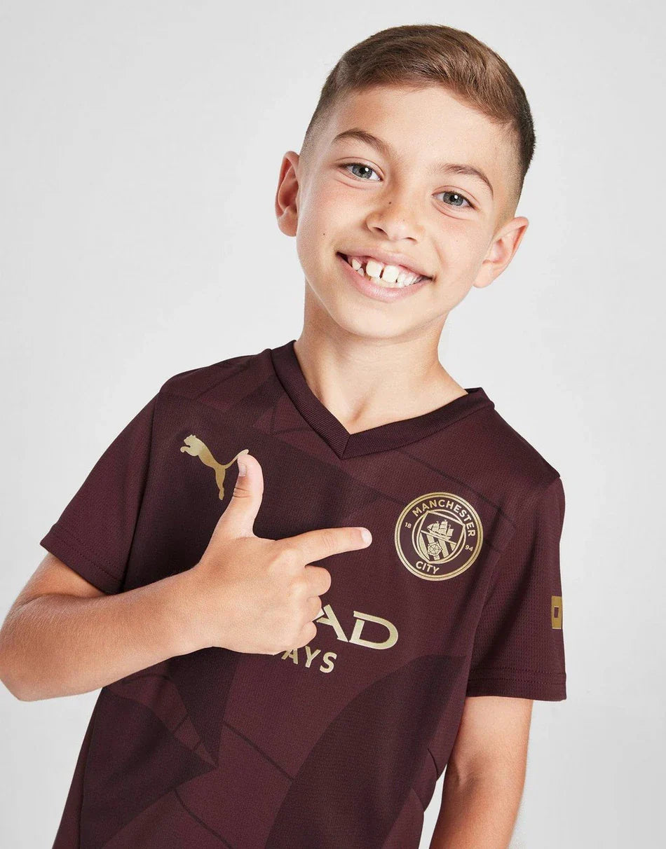 Kids Manchester City Third Kit 24/25