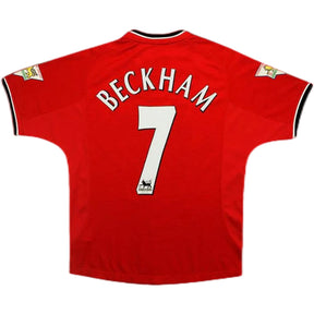 BECKHAM #7 Manchester United Retro Jersey Home 2000/01