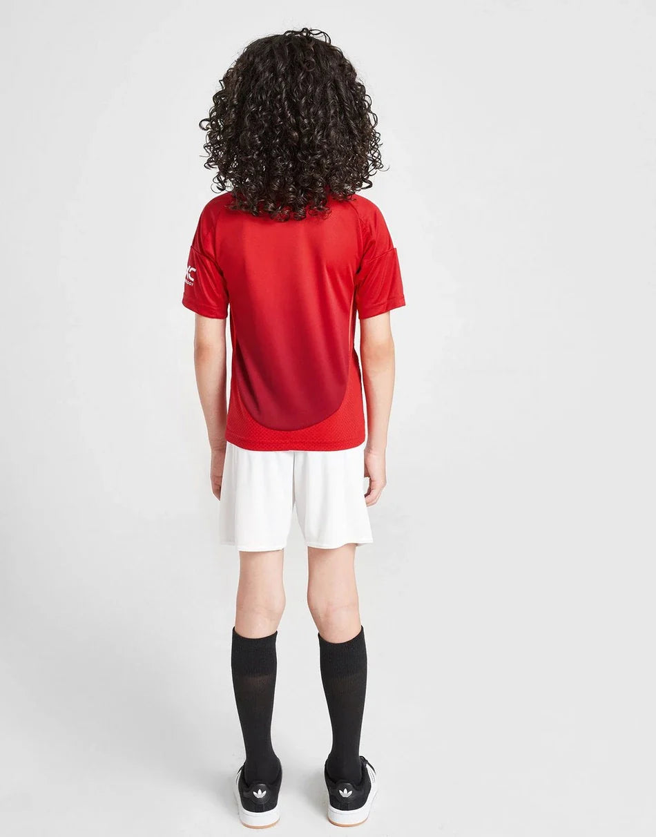 Kids Manchester United Home Kit 2024/2025 - Red