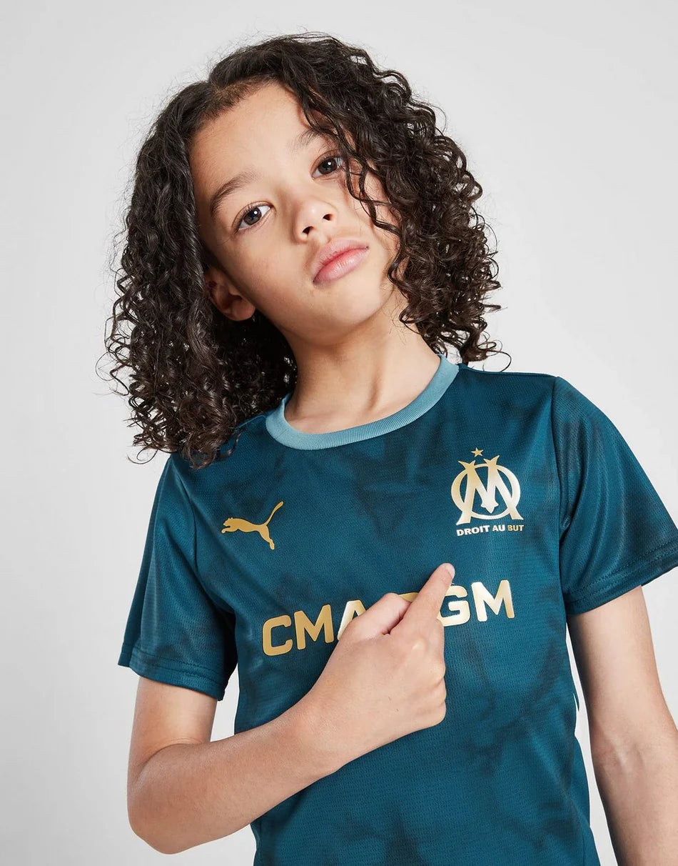 Kids Olympique de Marseille Away Kit 2024/2025