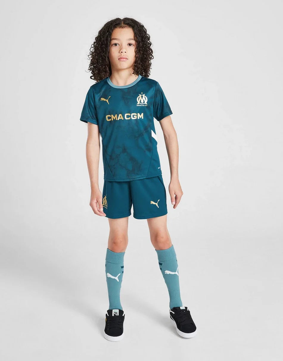 Kids Olympique de Marseille Away Kit 24/25