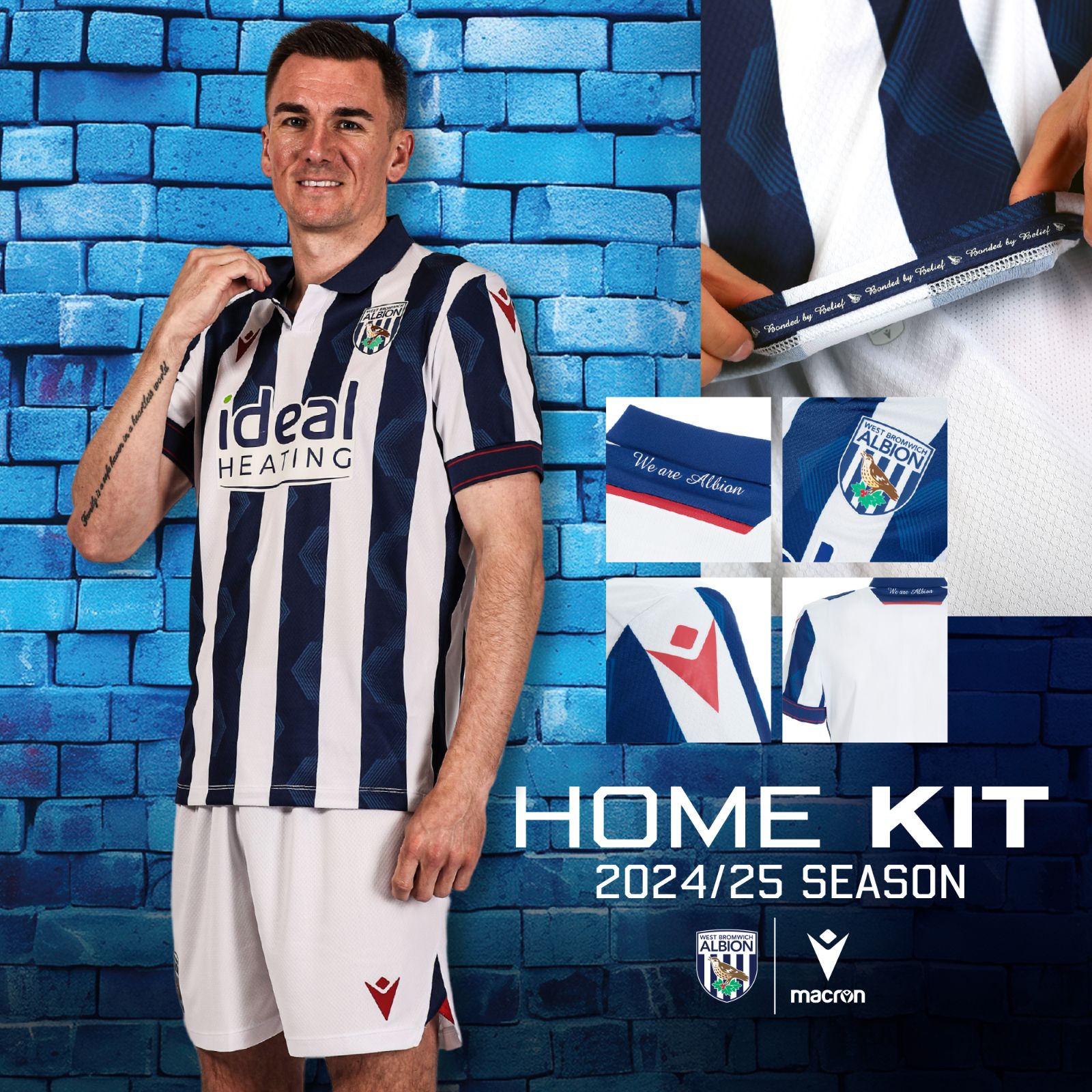 West Bromwich Albion Home Jersey 2024/2025