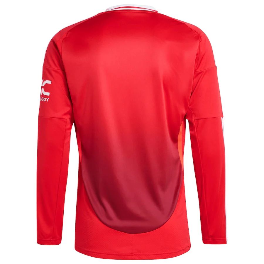 Manchester United Player Home Jersey 2024/2025 Long Sleeve