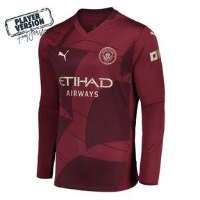 Manchester City Player Third Jersey 2024/2025 Long Sleeve